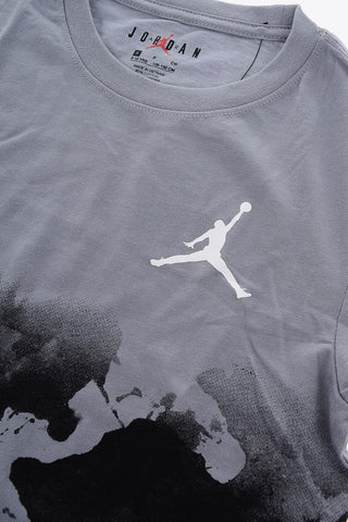 AIR JORDAN Acid Wash Effect Crew-Neck T-shirt
