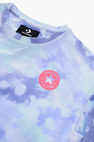 ALL STAR CHUCK TAYLOR Tie-Dye Effect Lightweight Crew-neck Sweatshirt