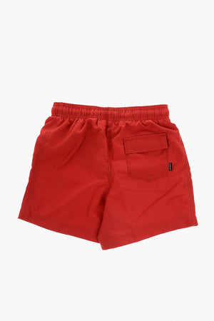ALL STAR CHUCK TAYLOR Boxer Swim Trunks in Solid Color with Elastic Waistband