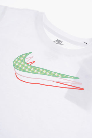 Rundhals-T-Shirt mit aufgedrucktem Logo