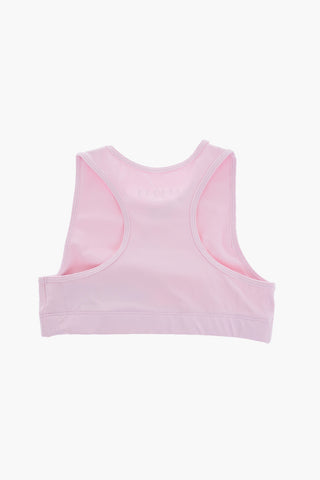 AIR JORDAN Crew-neck Crop Top with Contrasting Print