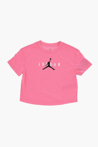 AIR JORDAN T-Shirt Girocollo con Stampa a Contrasto