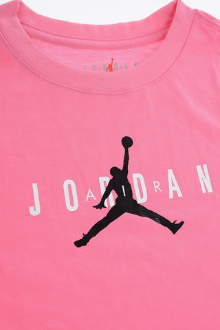 AIR JORDAN T-Shirt Girocollo con Stampa a Contrasto