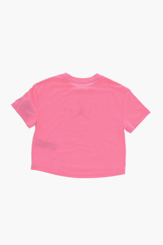 AIR JORDAN T-Shirt Girocollo con Stampa a Contrasto
