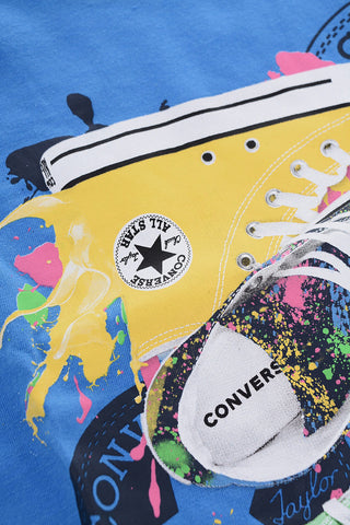 ALL STAR CHUCK TAYLOR T-shirt Girocollo Con Maxi Stampa
