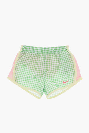 Gingham-Shorts mit elastischem Bund