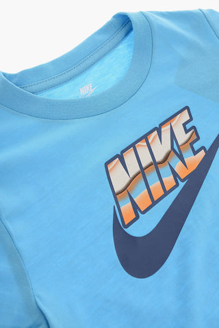 Crewneck T-Shirt with Printed Logo