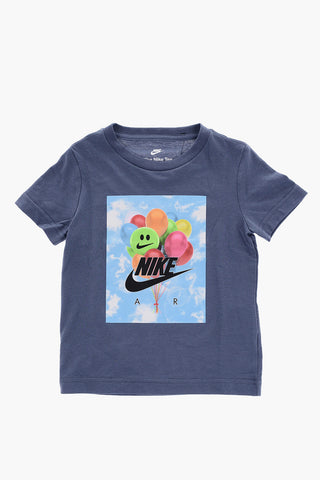 T-Shirt Girocollo con Stampa Palloncini