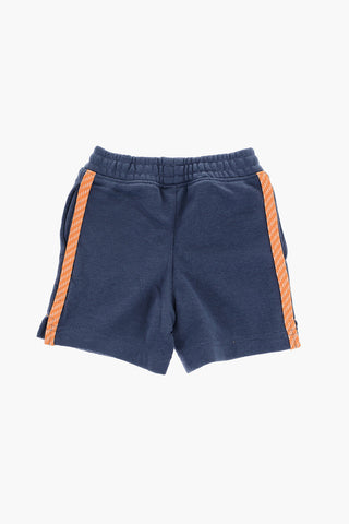 Shorts a 2 Tasche con Bande Laterali