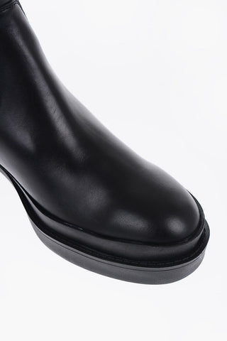 LOVE Leather Boots With Zip Closure 9cm