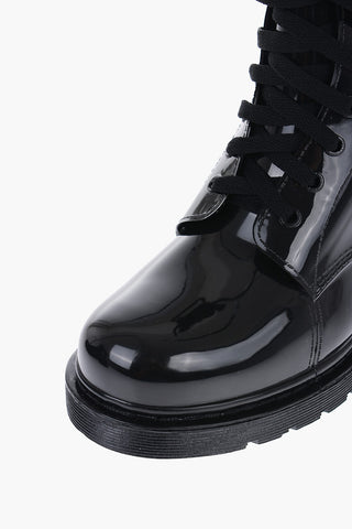 LOVE Polished Rubber MARTA30 Booties With Heart Detail 4cm