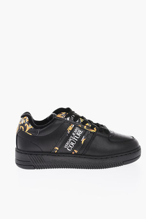 JEANS COUTURE Sneakers Basse MEYSSA in Pelle con Dettagli in Motivo Barocco