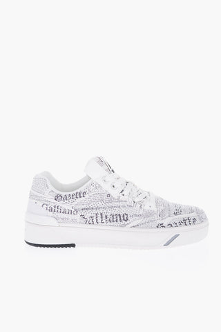 Fabric GAZETTE Sneakers with Rhinestone Embellishment
