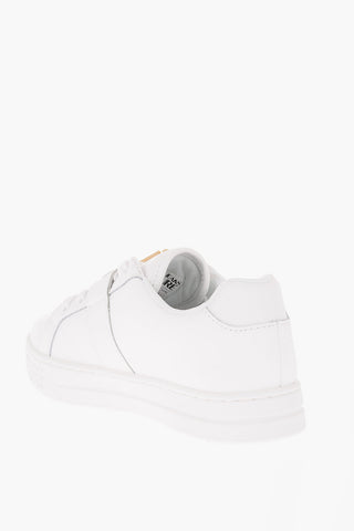 JEANS COUTURE Leather COURT 88 Sneakers with Golden Buckle