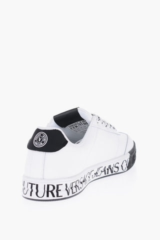 JEANS COUTURE Leather COURT 88 Sneakers with Logoed Strings