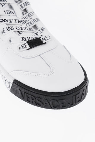 JEANS COUTURE Leather COURT 88 Sneakers with Logoed Strings