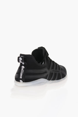 Sneakers Basse con Logo in Stampa Gotica