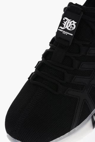 Sneakers Basse con Logo in Stampa Gotica