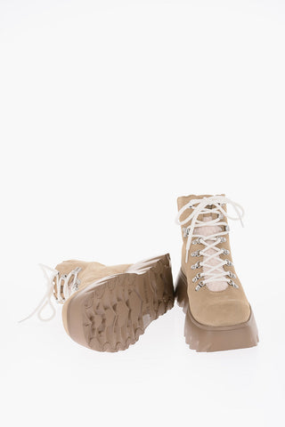 LOVE Stivaletti in Pelle Scamosciata con Platform 5.5cm