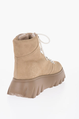 LOVE Stivaletti in Pelle Scamosciata con Platform 5.5cm