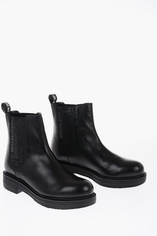 LOVE Leather Chelsea Boots with Logoed Details 4cm