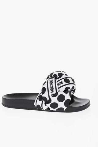  LOVE Slides with Braided Foulard Effect Upper 