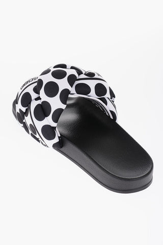  LOVE Slides with Braided Foulard Effect Upper 