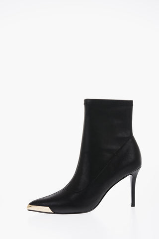 JEANS COUTURE Stiefeletten aus Kunstleder mit spitzer Spitze 8cm