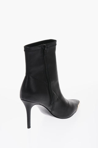 JEANS COUTURE Stiefeletten aus Kunstleder mit spitzer Spitze 8cm