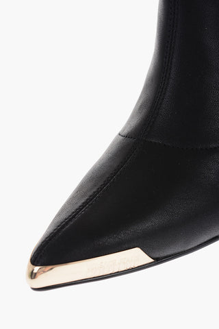 JEANS COUTURE Stiefeletten aus Kunstleder mit spitzer Spitze 8cm