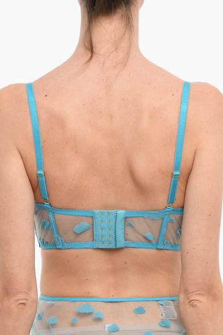 Recycled Fabric NUAGE Corset with Cloud Shaped Embroidery