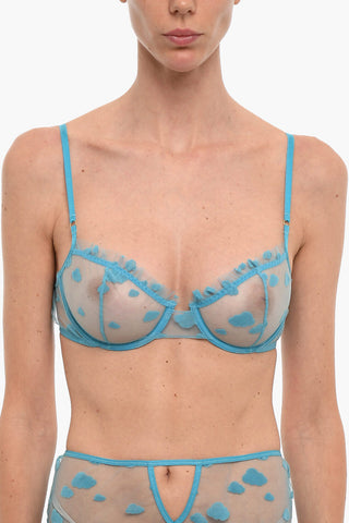 Recycled Fabric  Underwire NUAGE Bra with Cloud-Shaped Embroidery