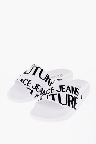 JEANS COUTURE Rubber Slides with Embossed Logo