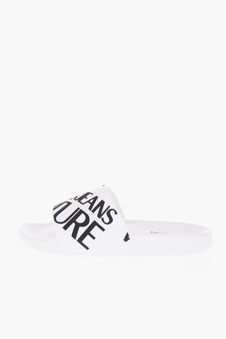 JEANS COUTURE Rubber Slides with Embossed Logo