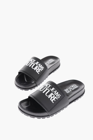 JEANS COUTURE Slides SHELLY in Gomma con Logo in Rilievo