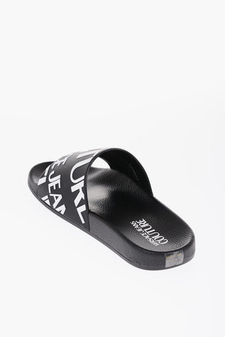 JEANS COUTURE Rubber Slides with Embossed Logo