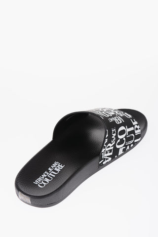 JEANS COUTURE Slides in Gomma con Logo Stampato