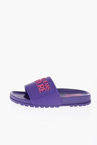 JEANS COUTURE Rubber SHELLY Slides with Embossed Logo
