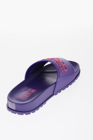 JEANS COUTURE Rubber SHELLY Slides with Embossed Logo