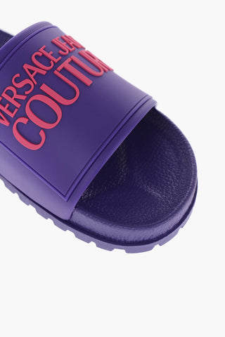 JEANS COUTURE Rubber SHELLY Slides with Embossed Logo