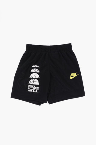 Set T-shirt Fantasia Animalier e Shorts con Elastico in Vita