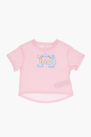 ALL STAR CHUCK TAYLOR Set T-shirt con Logo in Rilievo e Shorts Effetto Tie Dye