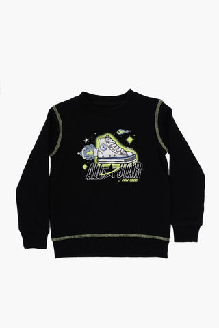 ALL STAR Printed Joggers and Crewneck Sweatshirt Set