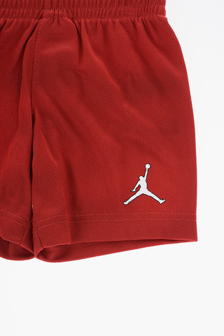 AIR JORDAN Set Canotta Girocollo e Shorts con Logo Stampato