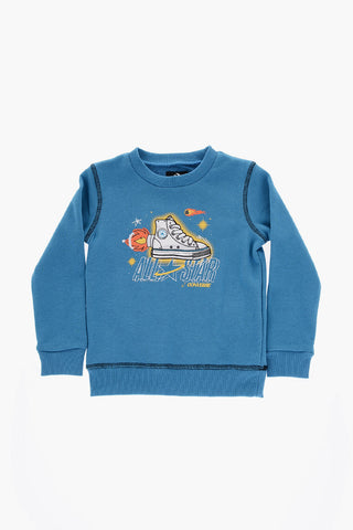 ALL STAR Printed Joggers and Crewneck Sweatshirt Set