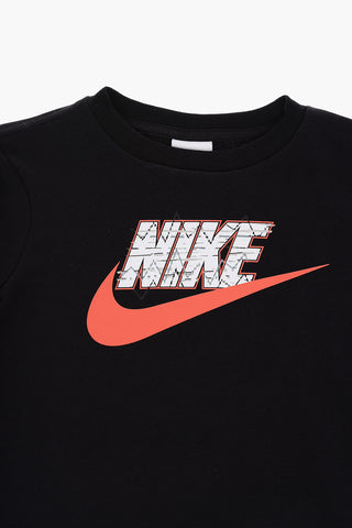 Crew-neck Sweatshirt and Joggers Set with Printed Logo