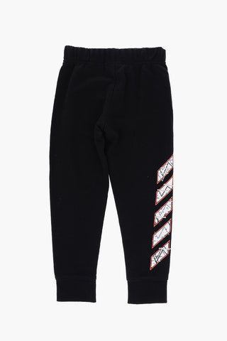 Crew-neck Sweatshirt and Joggers Set with Printed Logo
