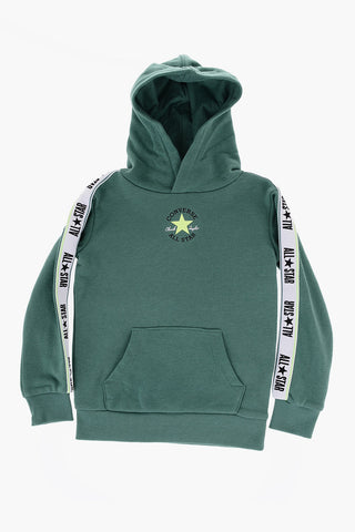 ALL STAR CHUCK TAYLOR Set Felpa Hoodie e Joggers in Tinta Unita con Banda Laterale Logata