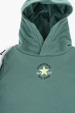ALL STAR CHUCK TAYLOR Set Felpa Hoodie e Joggers in Tinta Unita con Banda Laterale Logata