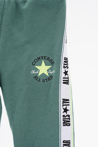 ALL STAR CHUCK TAYLOR Set Felpa Hoodie e Joggers in Tinta Unita con Banda Laterale Logata